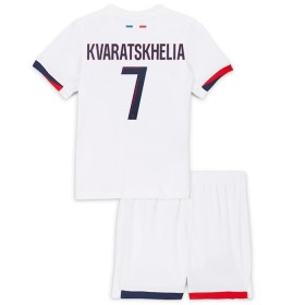 Camisetas Paris Saint Germain Kvaratskhelia 7 Segunda 2024-25 - Niño (+ Pantalones)